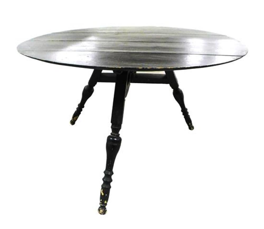 OVAL TOP FOLDING TABLE, 17TH C.