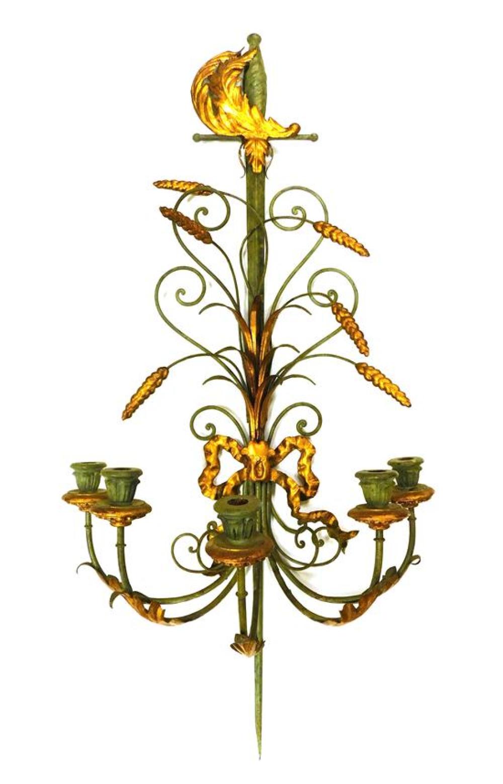 LARGE SWORD CANDLE SCONCE ITALIAN 31bcd9