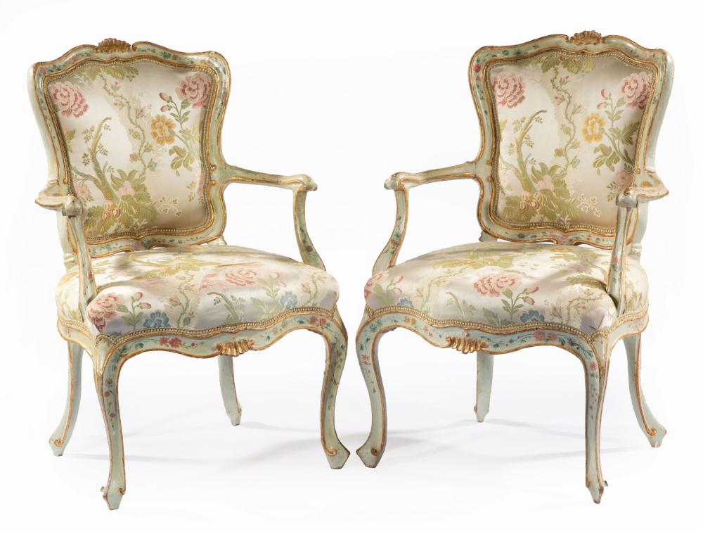 VENETIAN ROCOCO PAINTED AND PARCEL