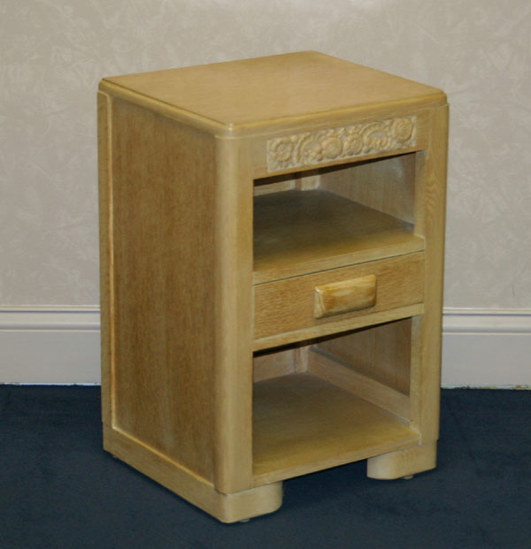 Deco style one drawer nightstand with