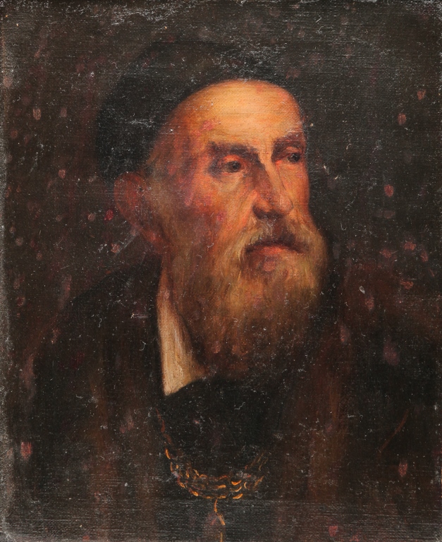 PORTRAIT OF A MAN SIGNED RIGHINI  3197a1