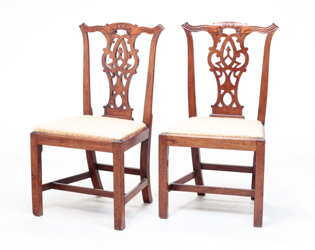 PAIR OF AMERICAN CHIPPENDALE STYLE 3197ac