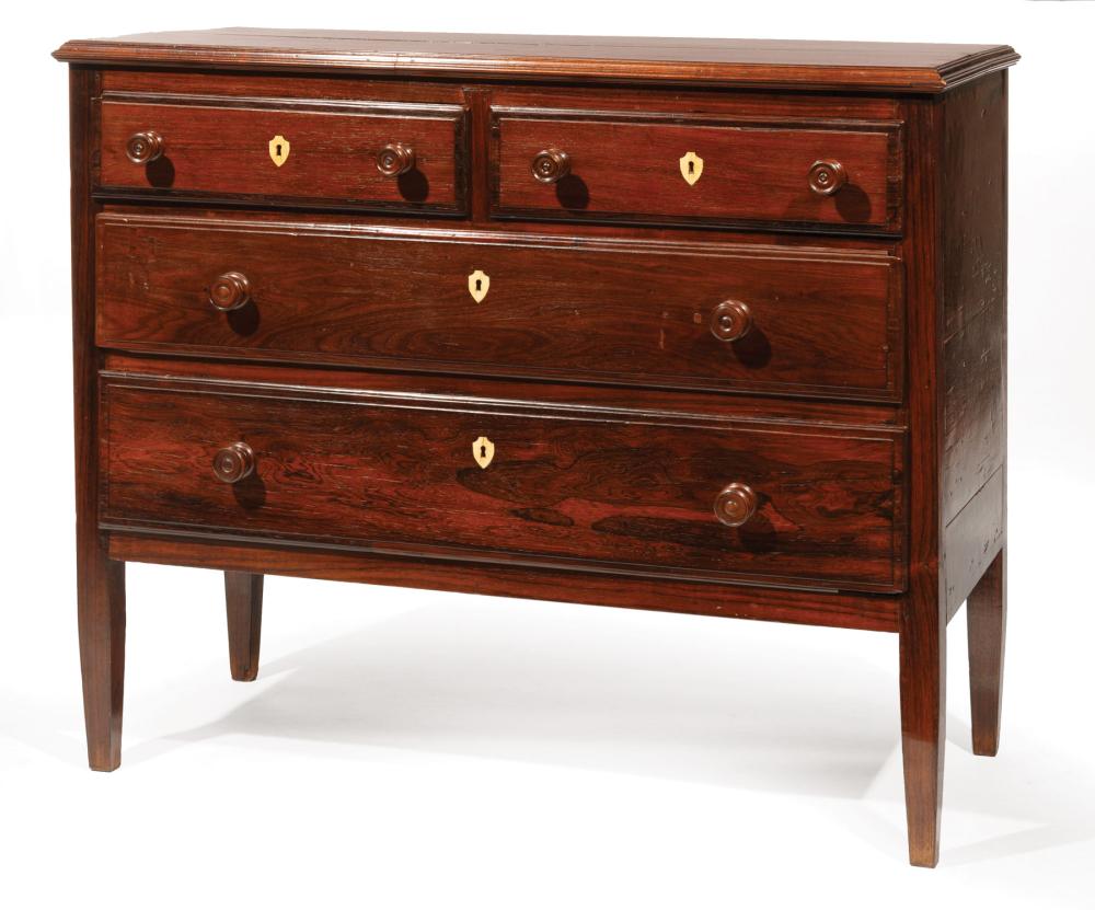 ANGLO-COLONIAL ROSEWOOD CHEST OF