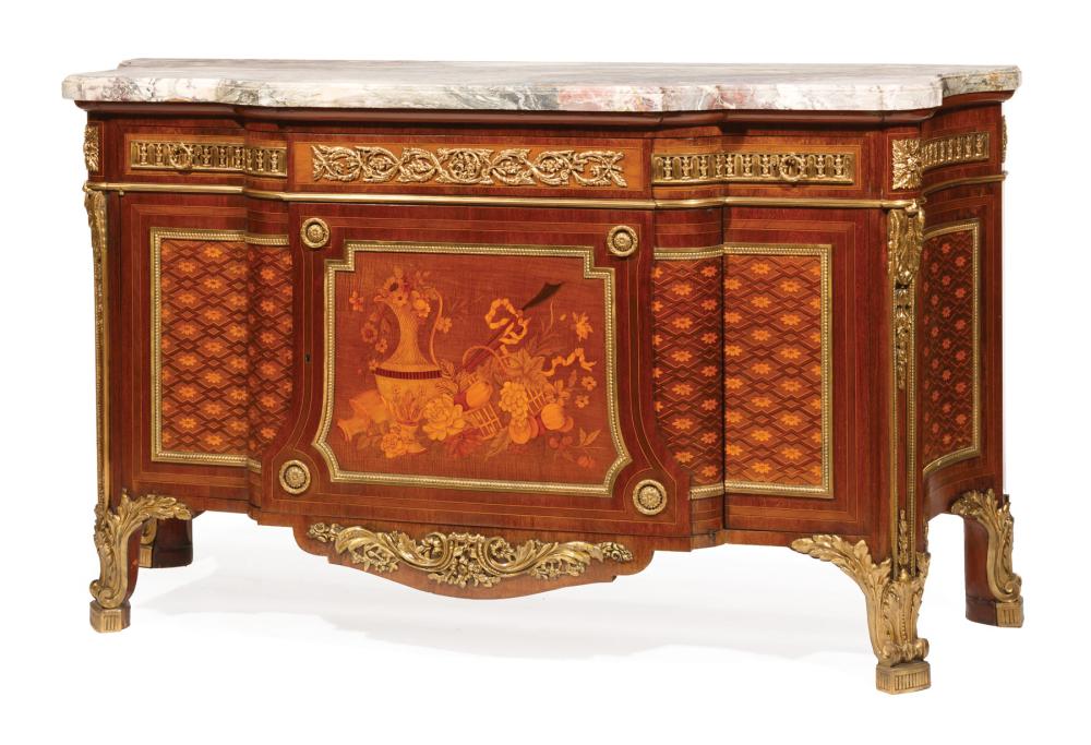 ORMOLU-MOUNTED PARQUETRY, MARQUETRY