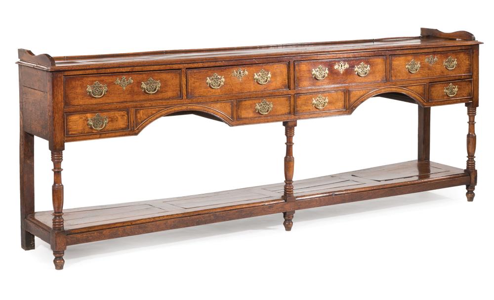 GEORGE III OAK WELSH DRESSER BASEFine 3198e2