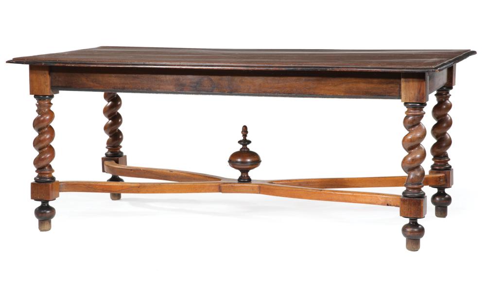 JACOBEAN-STYLE FRUITWOOD DINING