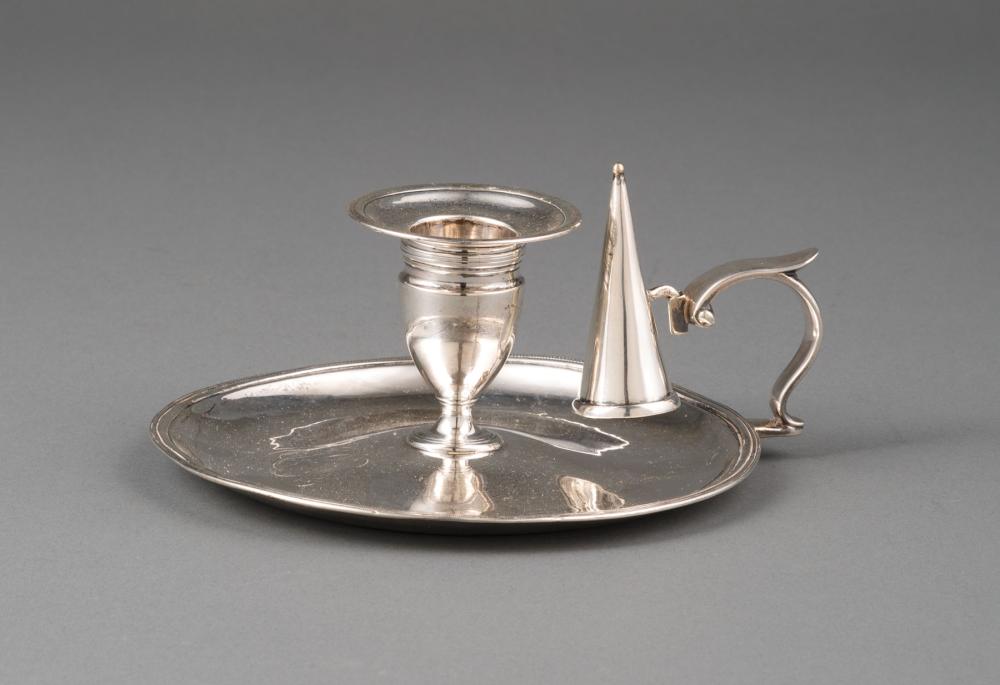 HENRY CHAWNER STERLING SILVER CHAMBERSTICKGeorge