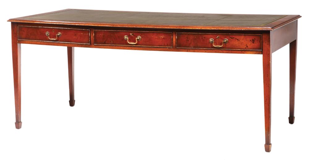 GEORGIAN MAHOGANY PARTNERS DESKAntique