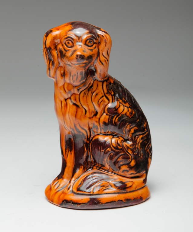 AMERICAN REDWARE DOG BANK. Second