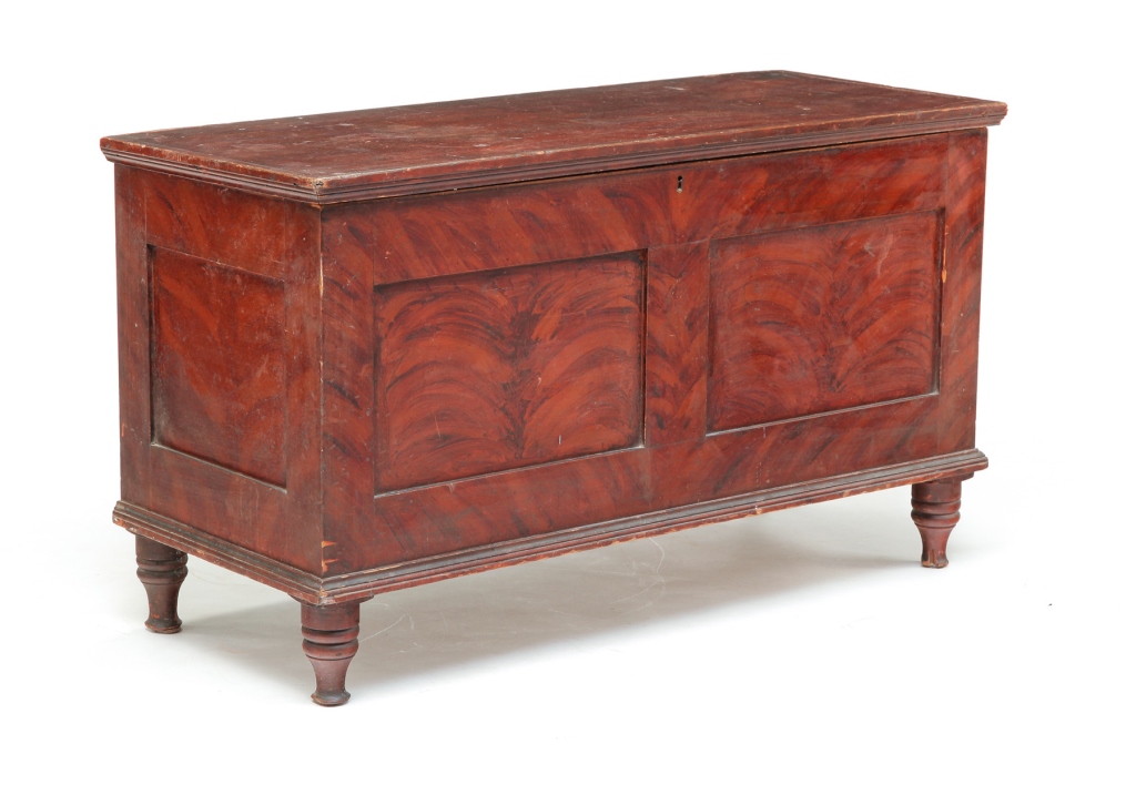 AMERICAN SHERATON BLANKET CHEST.