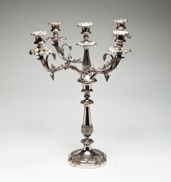 ENGLISH SHEFFIELD ROBERTS CANDELABRA.