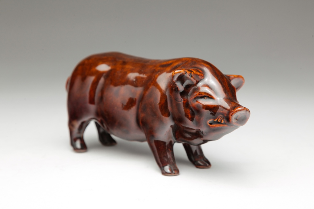 RED WING POTTERY PIG. Twentieth