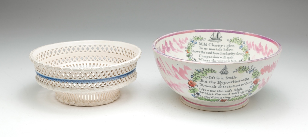 TWO ENGLISH CERAMIC BOWLS First 319a1f