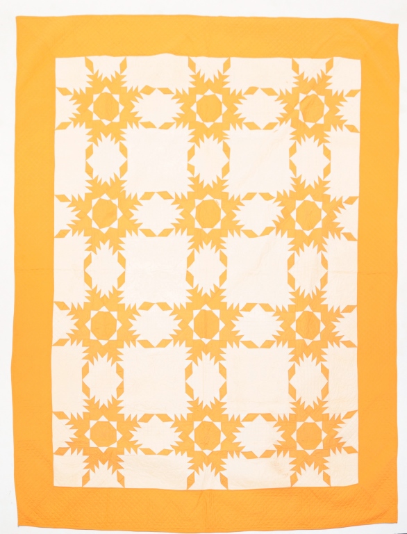 AMERICAN PIECED QUILT Late 19th 319a28