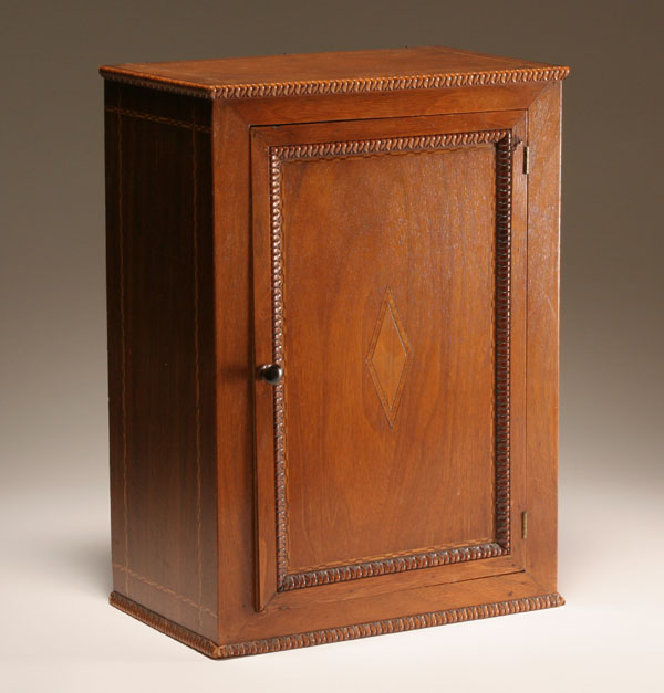 Inlaid parquetry hanging wall cabinet  4f5d3
