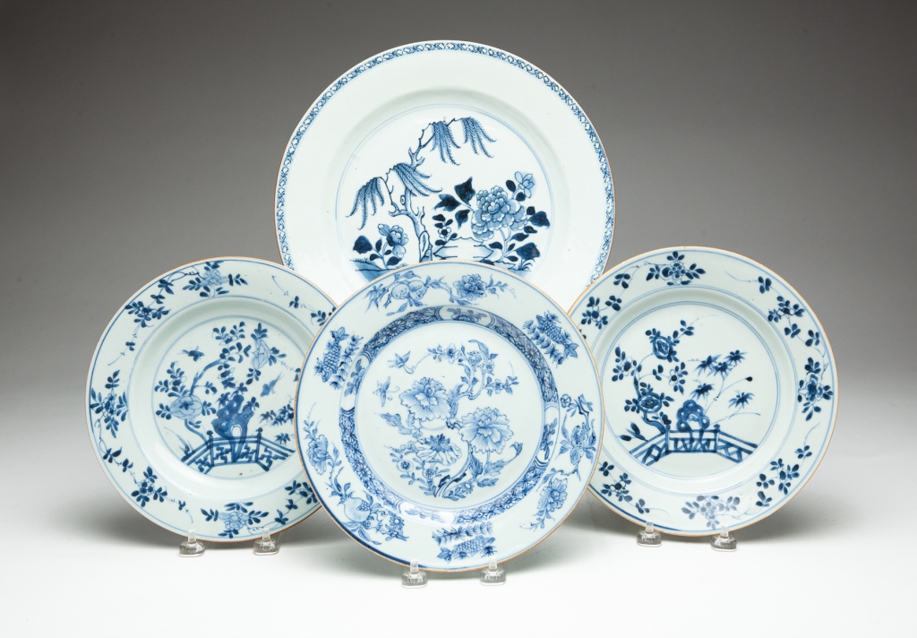 FOUR BLUE AND WHITE CHINESE EXPORT 319a81