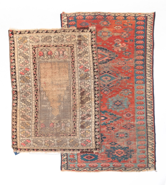 TWO ORIENTAL RUGS. First quarter