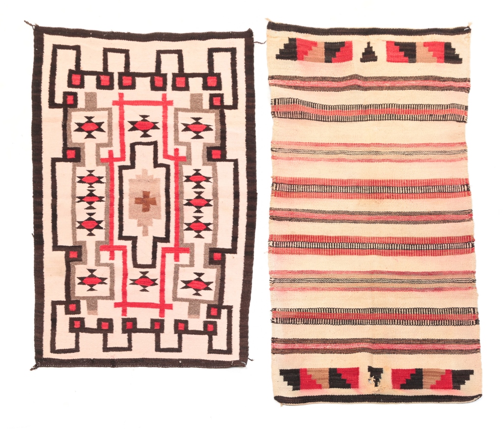 TWO NAVAJO RUGS First half 20th 319aca