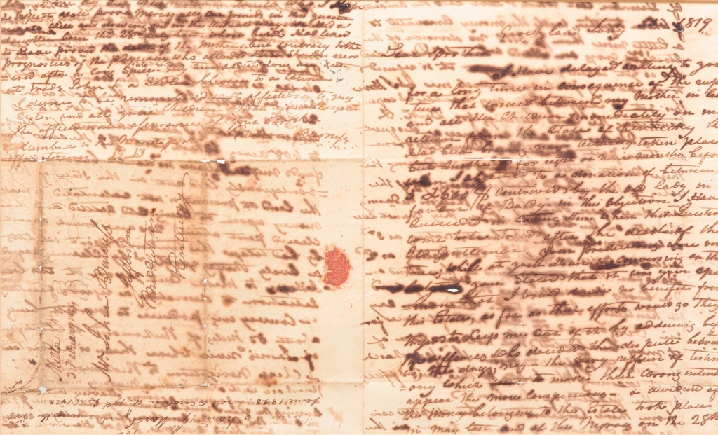 AMERICAN LETTER. Dated February