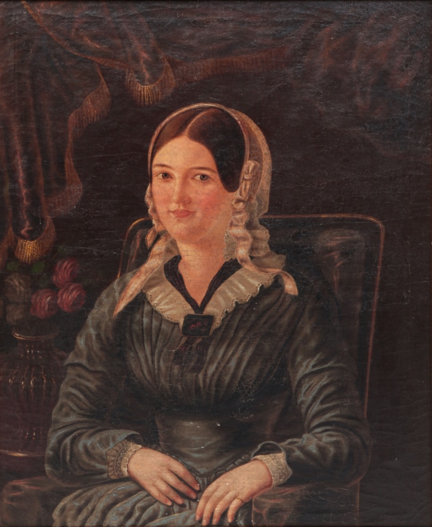 AMERICAN PORTRAIT OF A YOUNG LADY.