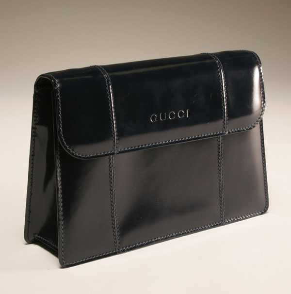 Vintage Gucci midnight blue leather 4f5f4