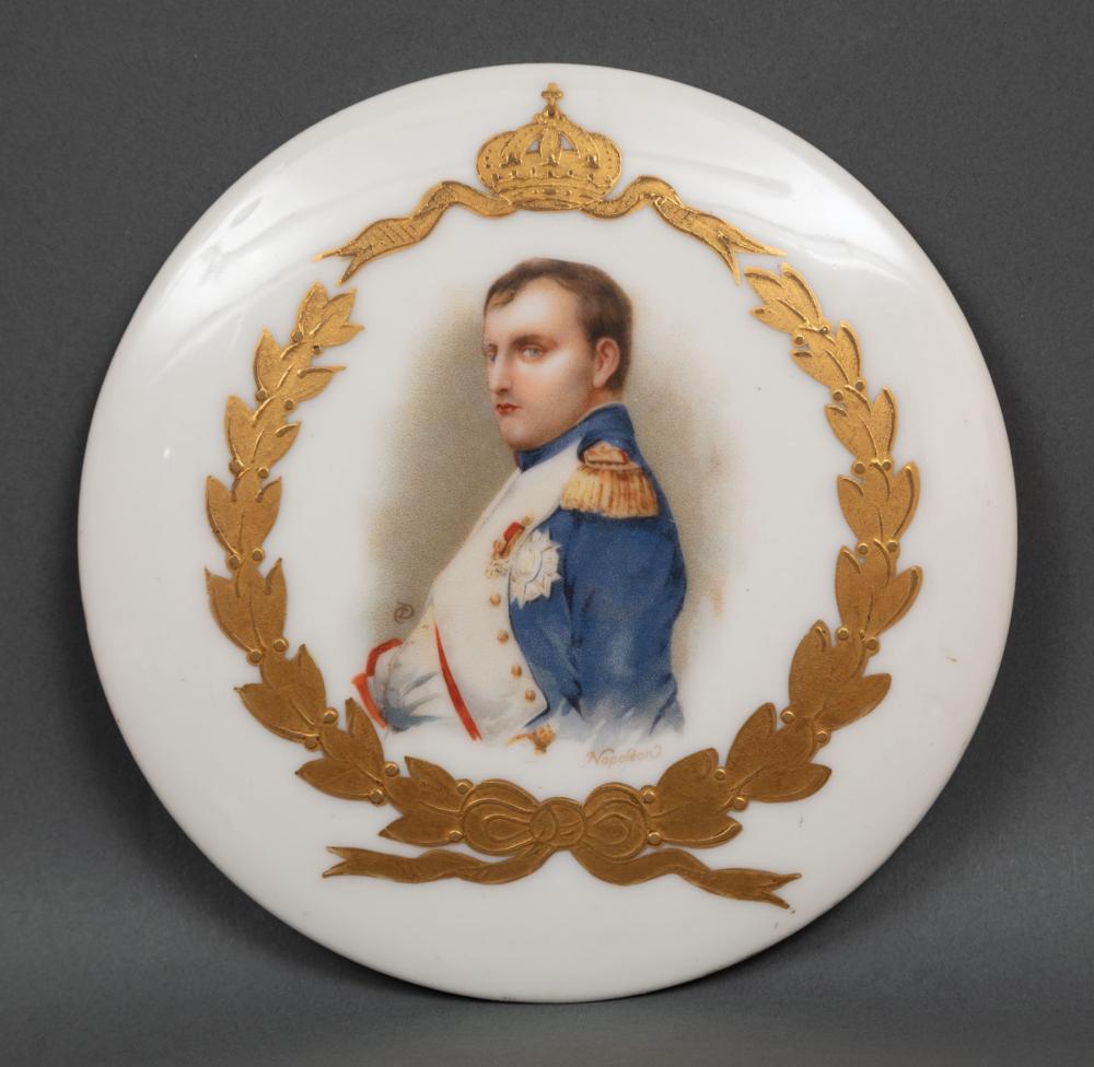 LIMOGES PORCELAIN PLAQUE OF NAPOLEONLimoges 319bd7