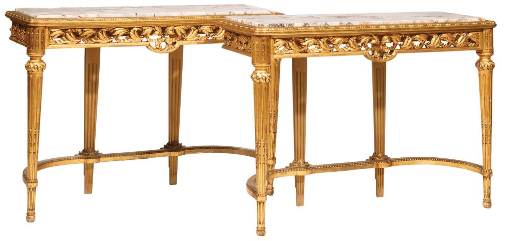 LOUIS XVI-STYLE CARVED GILTWOOD