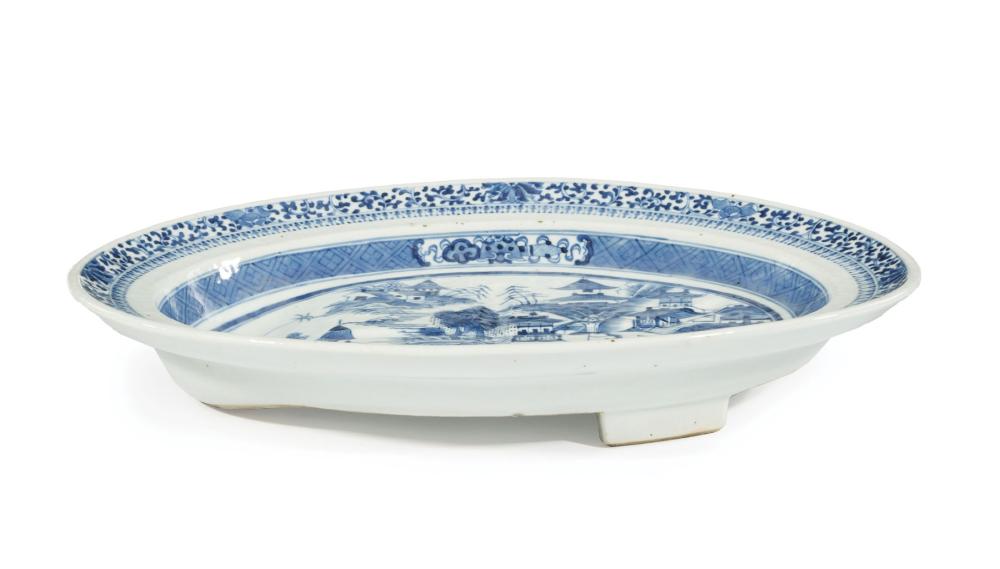 CHINESE EXPORT PORCELAIN MEAT PLATTERChinese 319c4e