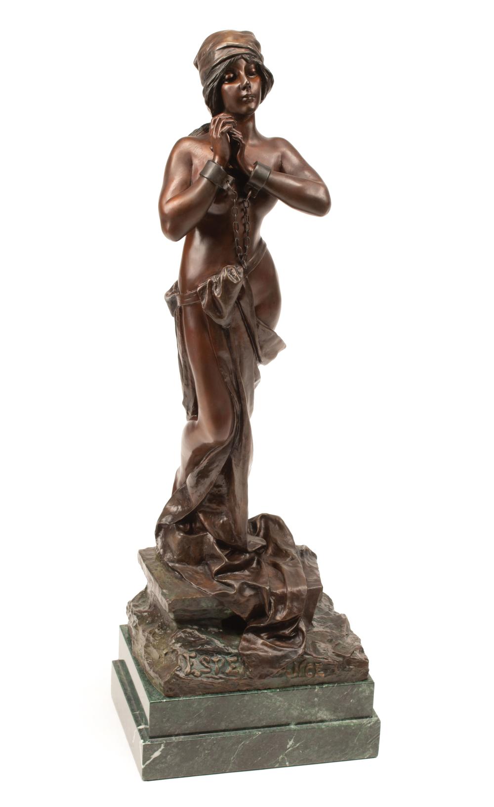 PATINATED BRONZE FIGURE OF ESPERANCE Patinated 319c8a