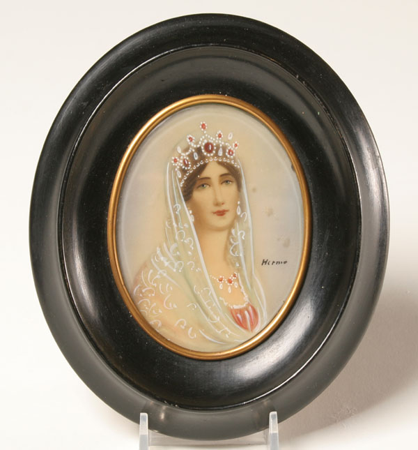 Hand painted portrait of an empress