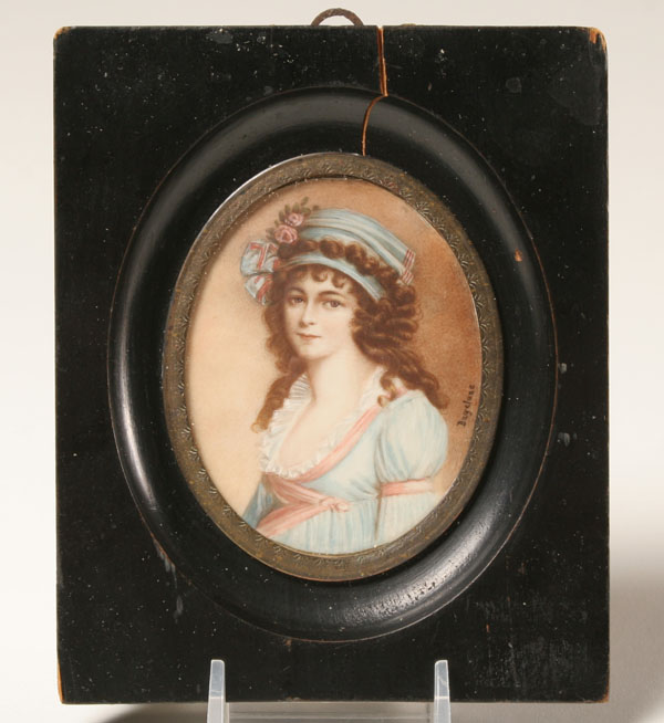 Hand painted 19th century female