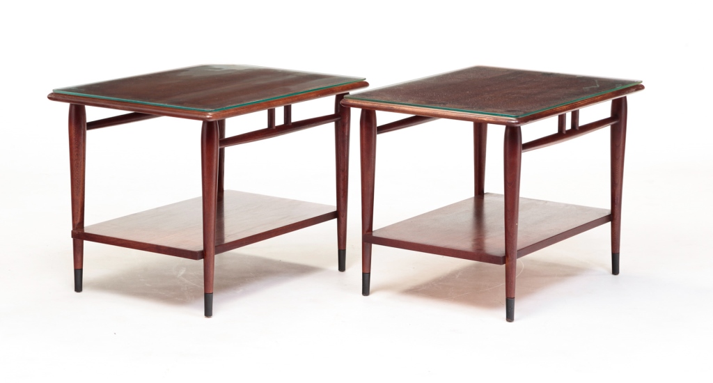 A PAIR OF LANE MID-CENTURY MODERN END