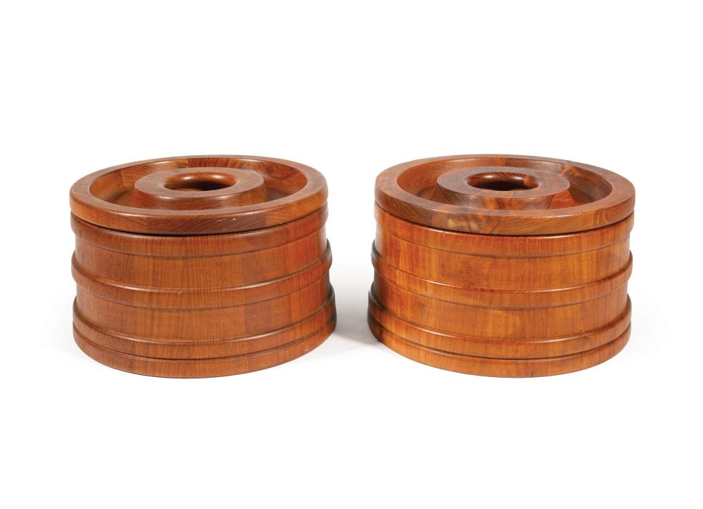 JENS QUISTGAARD FOR DANSK TEAK ICE BUCKETSPair