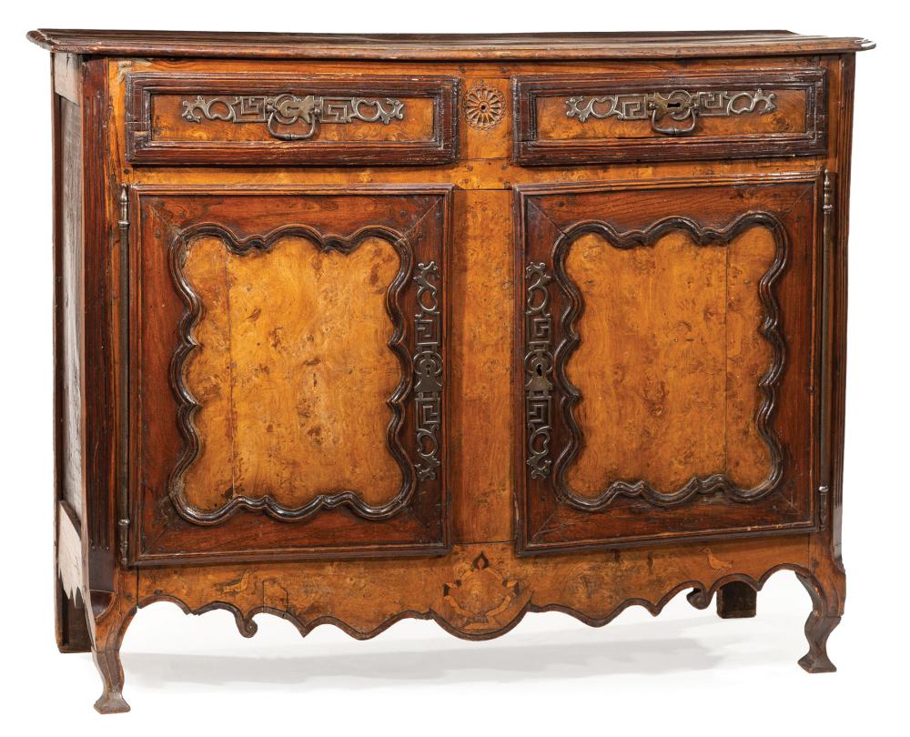 LOUIS XV CARVED AND BURL FRUITWOOD 319dd5