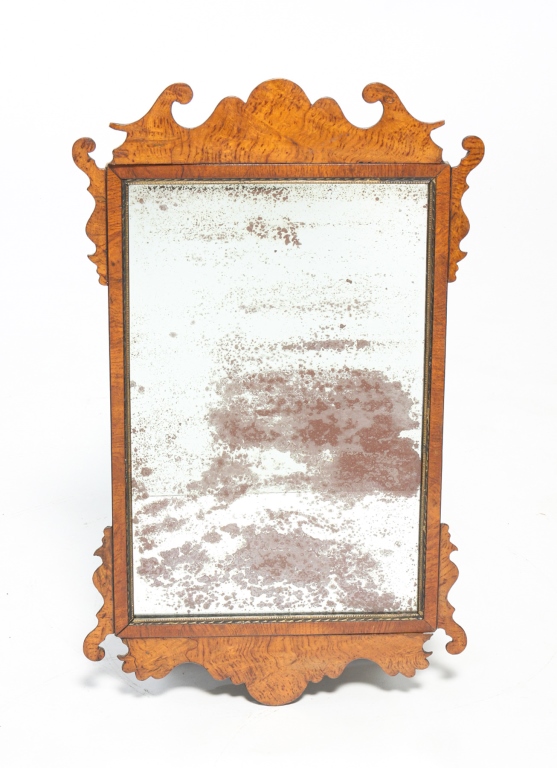 ENGLISH CHIPPENDALE SCROLLED MIRROR  319e1c