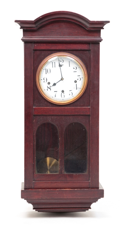 AMERICAN WATERBURY WALL CLOCK. Circa