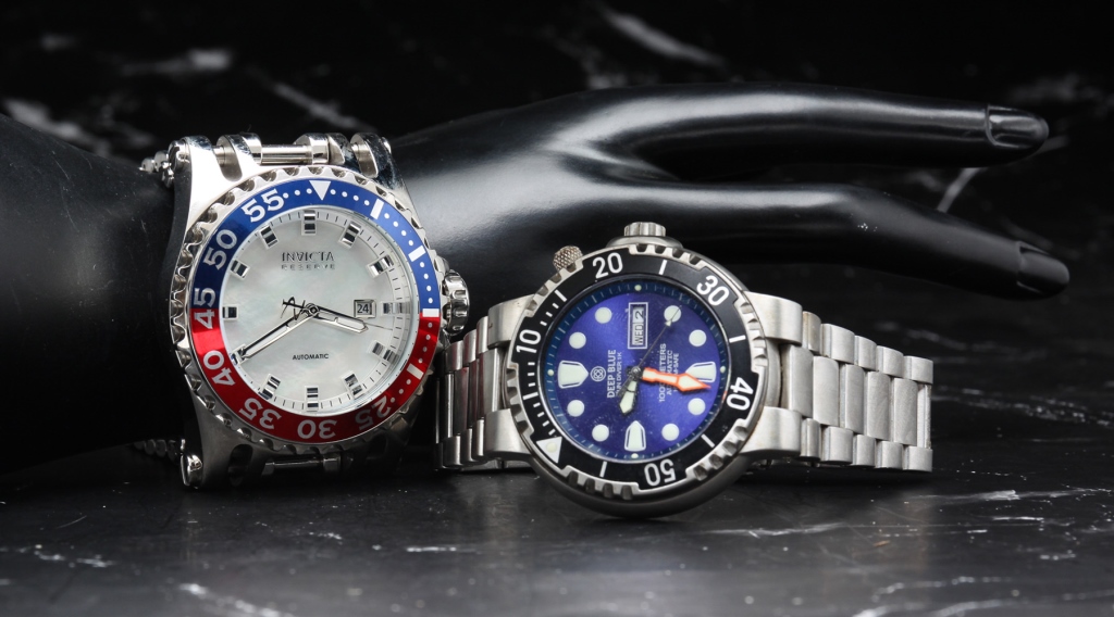 DEEP BLUE SUN DIVER & INVICTA RESERVE