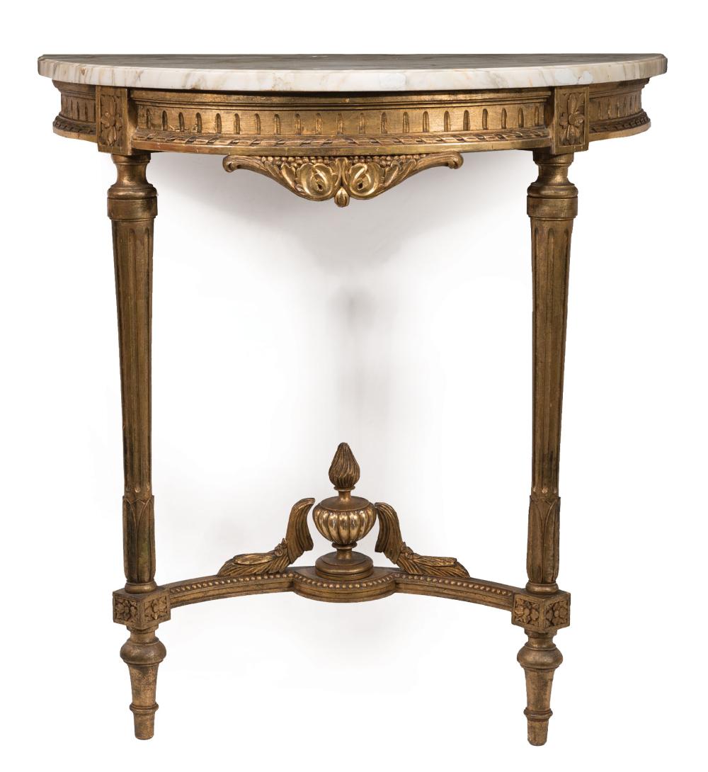 ANTIQUE LOUIS XVI-STYLE CARVED GILTWOOD