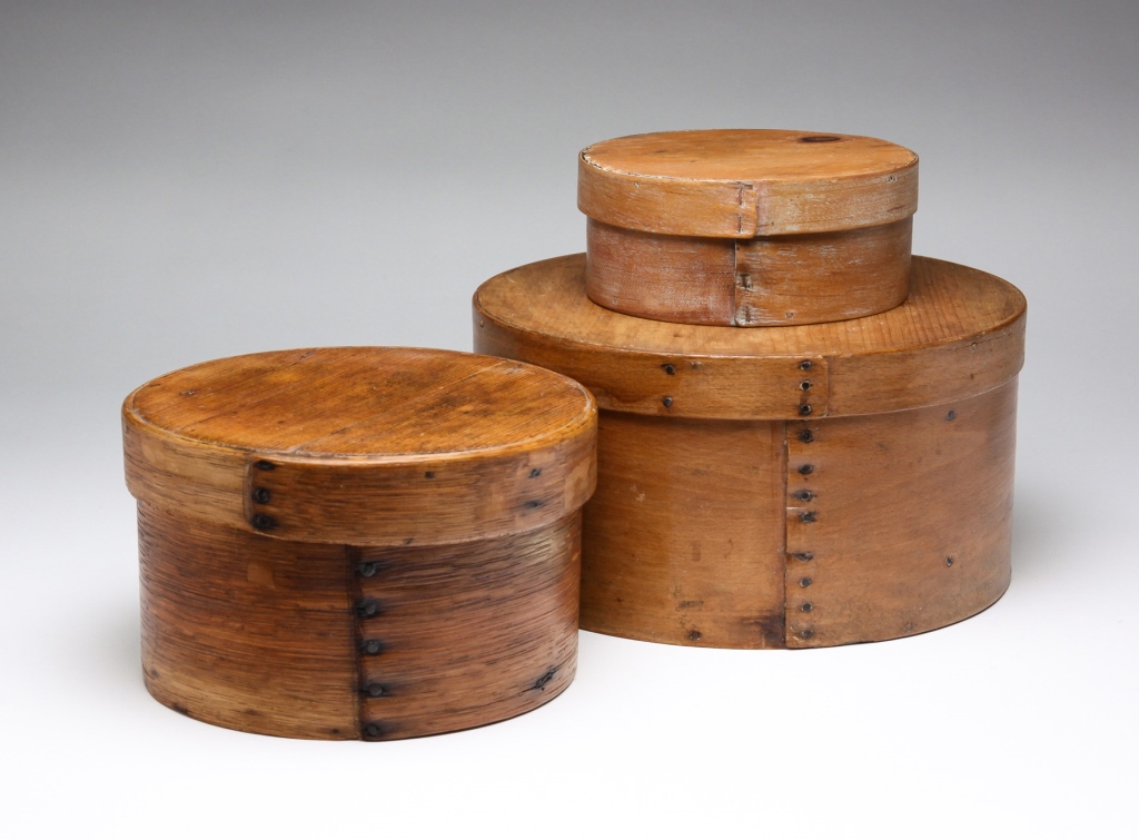 THREE BENTWOOD PANTRY BOXES American  319fa2