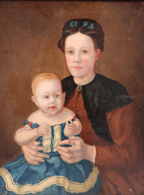AMERICAN PORTRAIT OF MOTHER AND