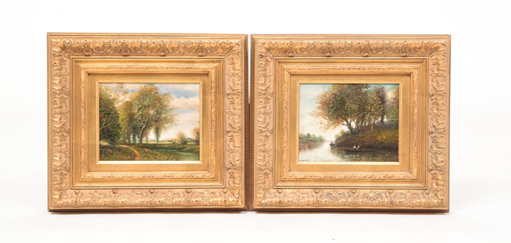 TWO EUROPEAN LANDSCAPES SIGNED