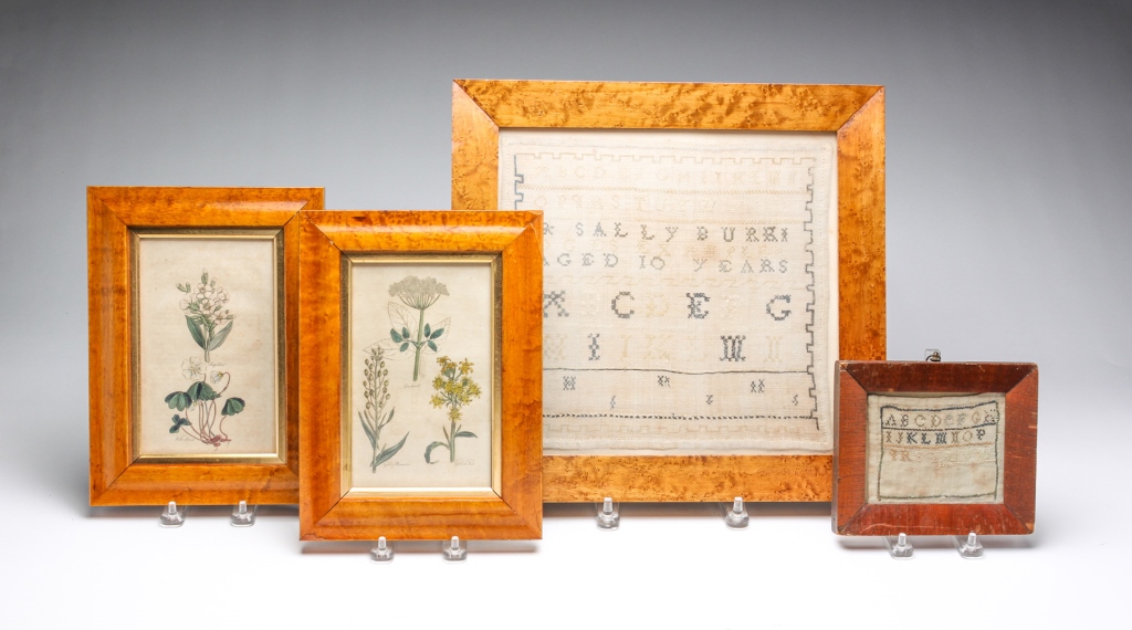 FOUR FRAMED PIECES. Nineteenth