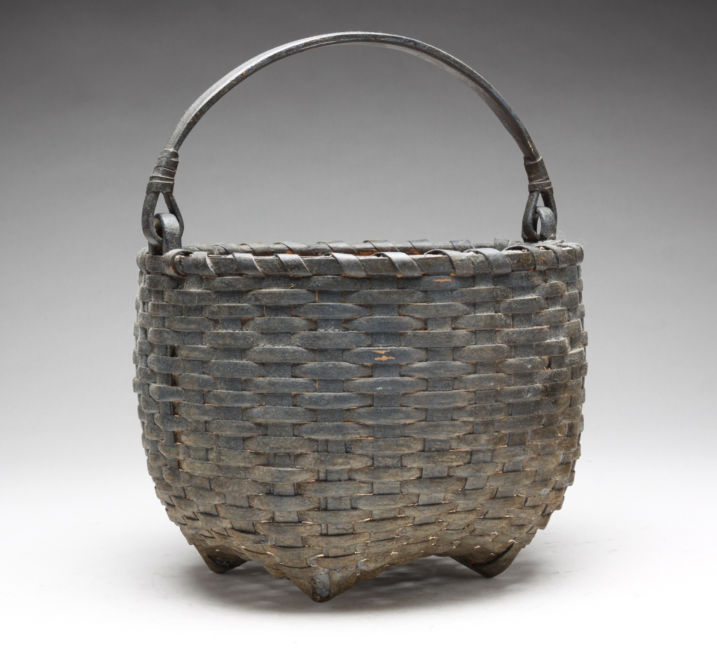 AMERICAN CAT HEAD BASKET. Late