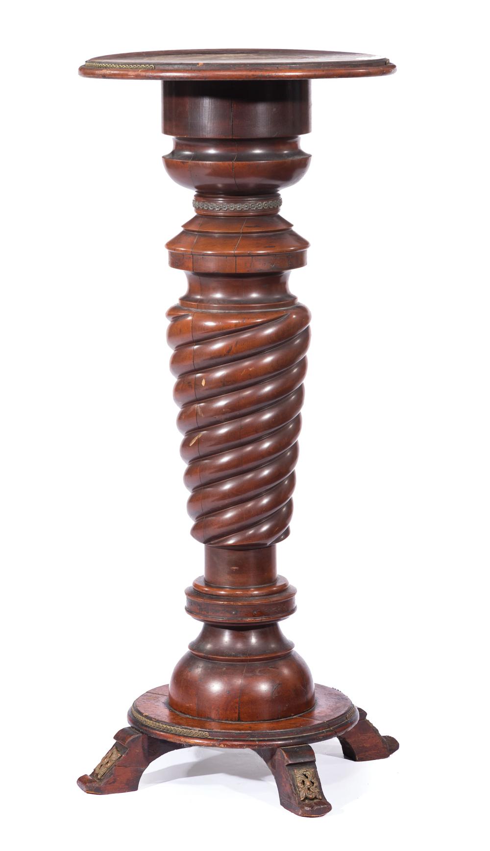 AESTHETIC SPIRAL-CARVED HARDWOOD