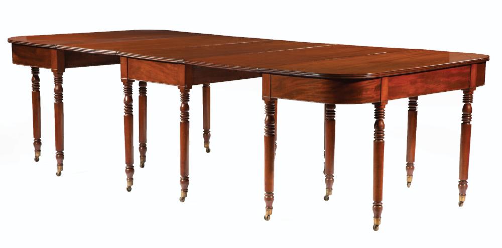 FEDERAL MAHOGANY THREE PART DINING 31a09b