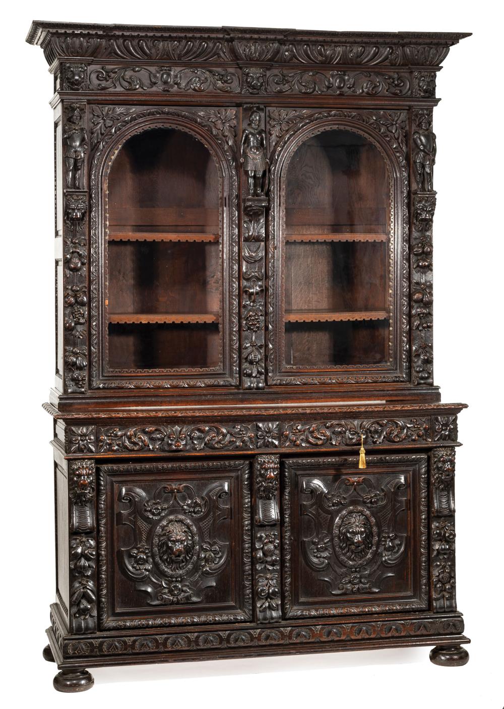 AMERICAN RENAISSANCE CARVED OAK