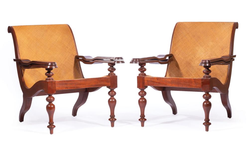 PAIR OF WEST INDIES MAHOGANY PLANTER S 31a154