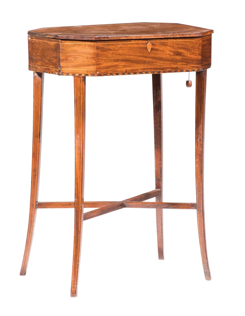 REGENCY INLAID MAHOGANY SEWING 31a152