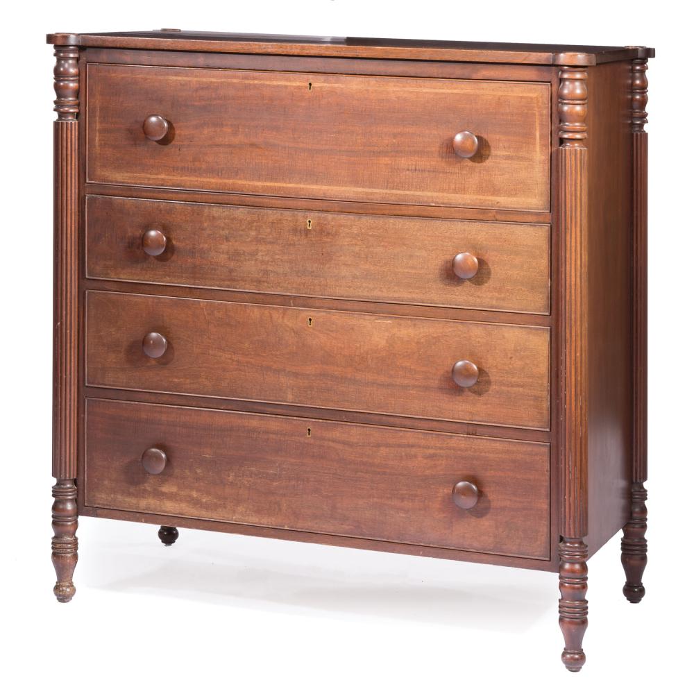 FEDERAL-STYLE MAHOGANY CHEST OF