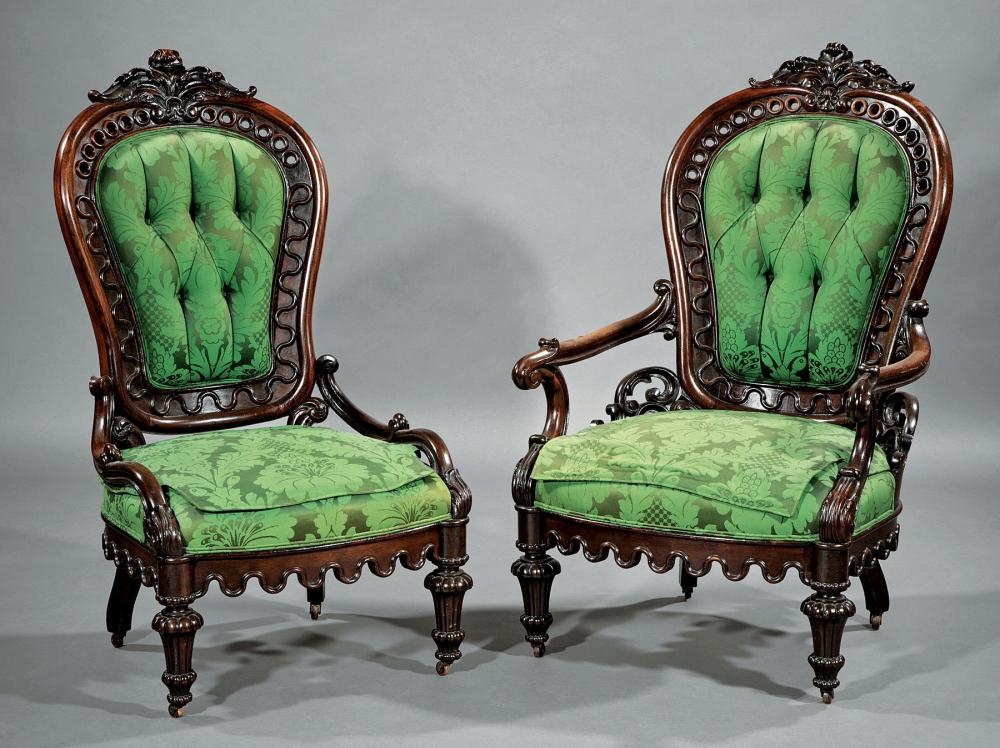 ROCOCO ROSEWOOD AND GRAINED PARLOR 31a19d